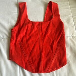 NWT House of Harlow 1960 Orange crop top